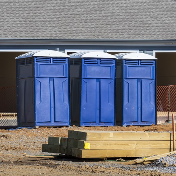 are there any restrictions on where i can place the portable restrooms during my rental period in Greeley Hill California